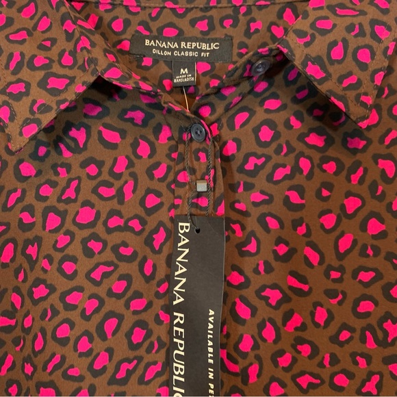 Banana Republic Dillon Leopard button down blouse - Picture 2 of 5